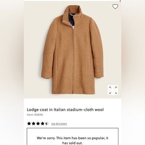 J. Crew Lodge Wool Coat